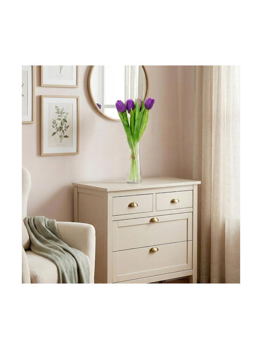 Bouquet Of Purple Tulips 31cm 7 Pieces Saska Garden