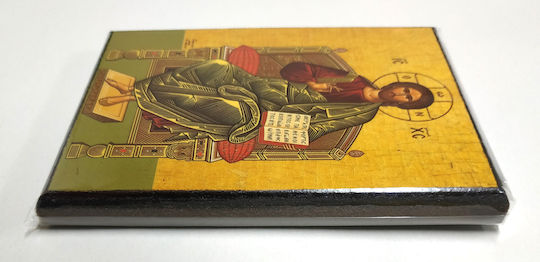 Jesus Christus Gesegnetes Eingeborene Ikone Rahmen Kategorie Papier Krn Nr 0 Abmessung 10,0cm x 14,0cm Ikone Holz MDF S&K byzantinische Ikonen