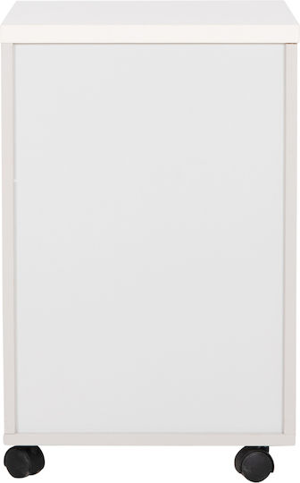 HomeMarkt Desktop Drawer with Lock White