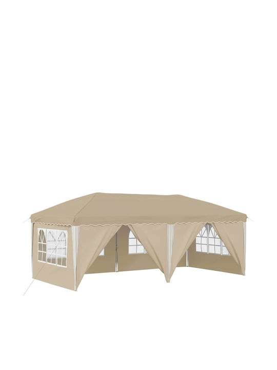 vidaXL Garten Gazebo Beige 5.75x2.88m