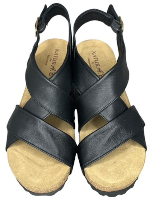 Damenplattformen Schwarz GY-08504-1-2