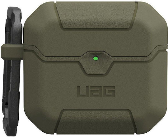 UAG Scout Silicone Case with Hook in Green for Apple AirPods 4