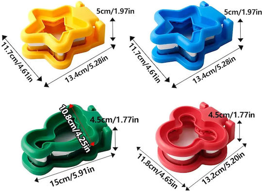 Sandwich Cutters 4 Σχέδια Dino