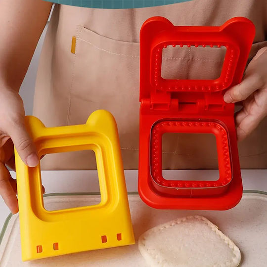 Sandwich Cutters 3 Designs Yellow Square
