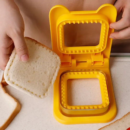 Sandwich Cutters 3 Σχέδια Κόκκινο Τετράγωνο