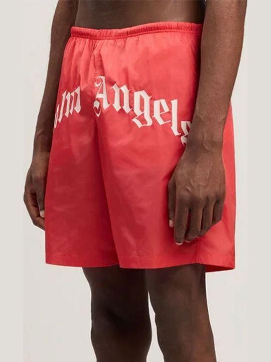 Men's Swimwear Shorts 2503-Red Off White