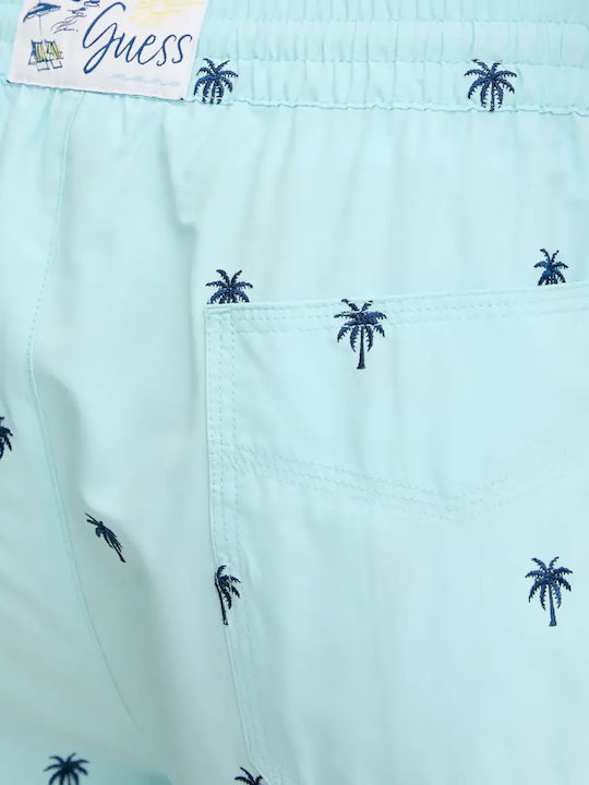 Men's Swim Shorts Turquoise Floral