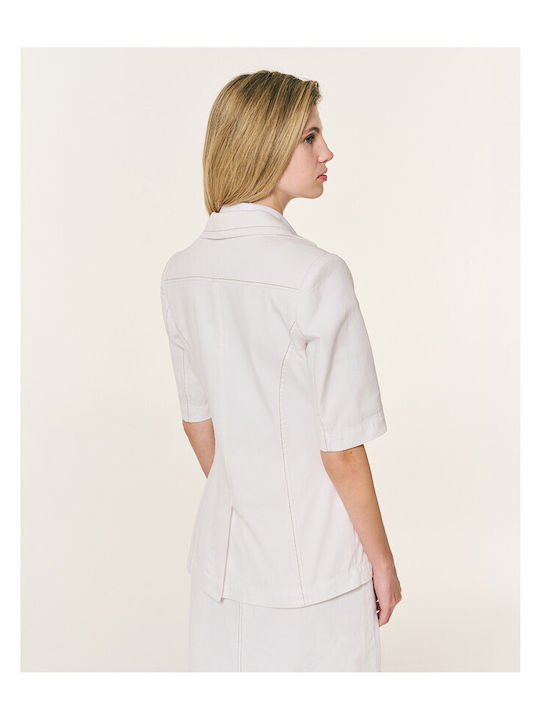 Forel Damen Blazer Weiß