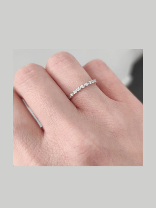 Brizzling Women's Silver Ring with Diamond