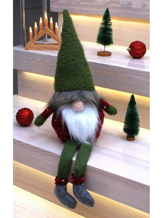 Decorative Green Plastic Christmas Santa 60cm