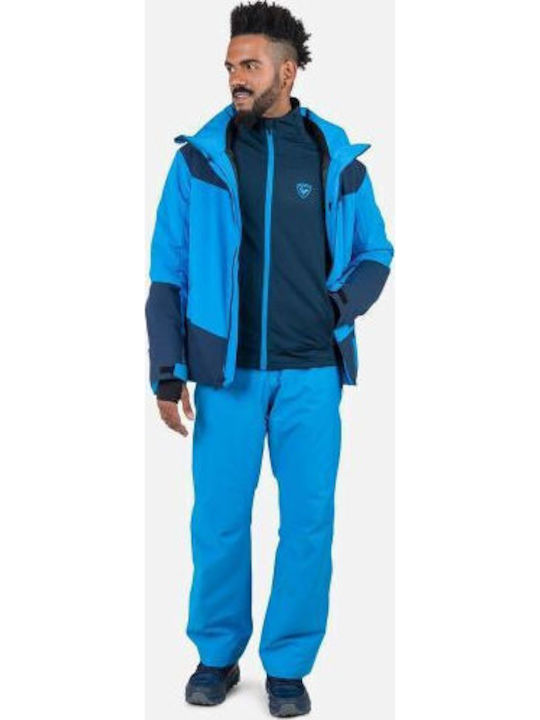 Ανδρική Ζακέτα Fleece με Κουκούλα Navy Blue