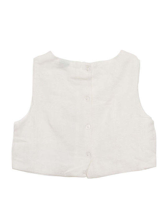 Kinderbekleidungsset mit Sommerhose 2 Stück Ecru