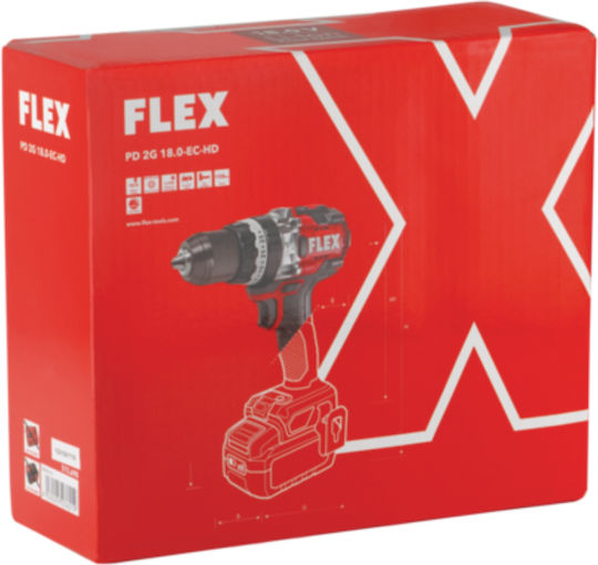Flex PD 2G 18.0-EC C HD Șurubelniță Cu Percuție Mașină De Găurit Cu Baterie 18V 1x5Ah