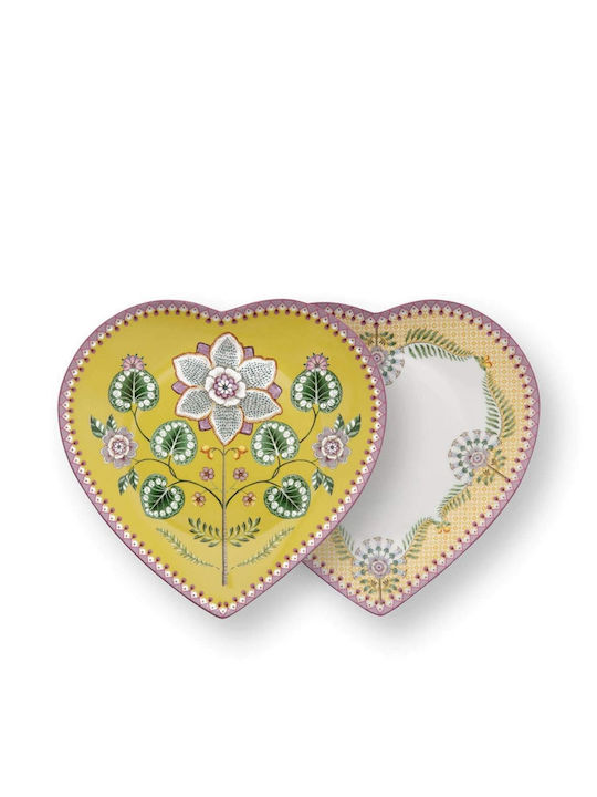 PiP Studio Shallow Porcelain Multicolour Plate 21.5cm