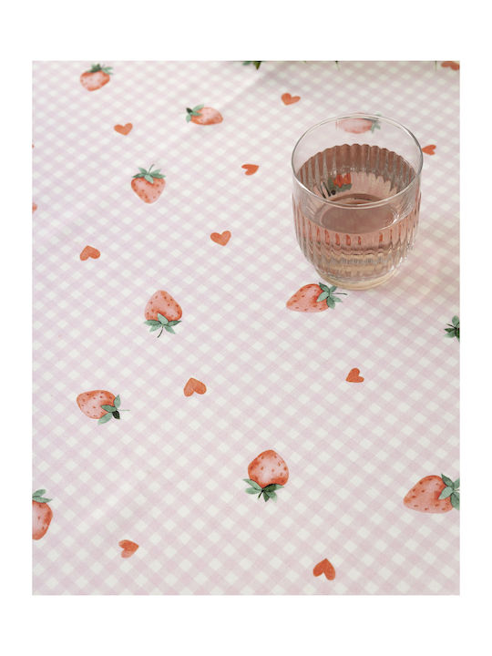 Nima Cotton Tablecloth Love Strawberry Love 140x180cm