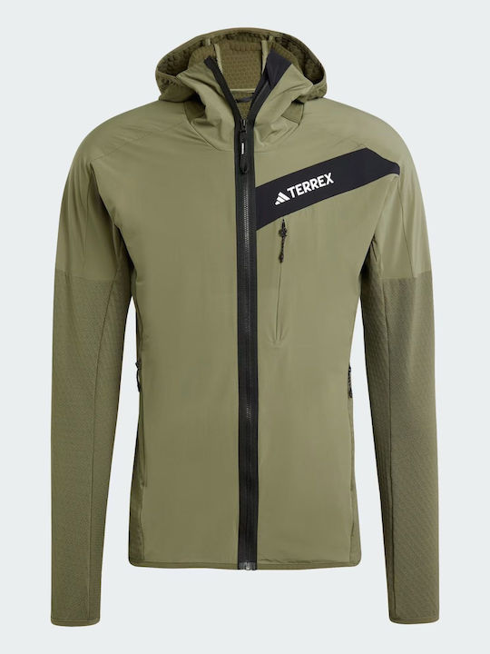 3 in 1 Winter Herren Jacken Winddicht Khaki