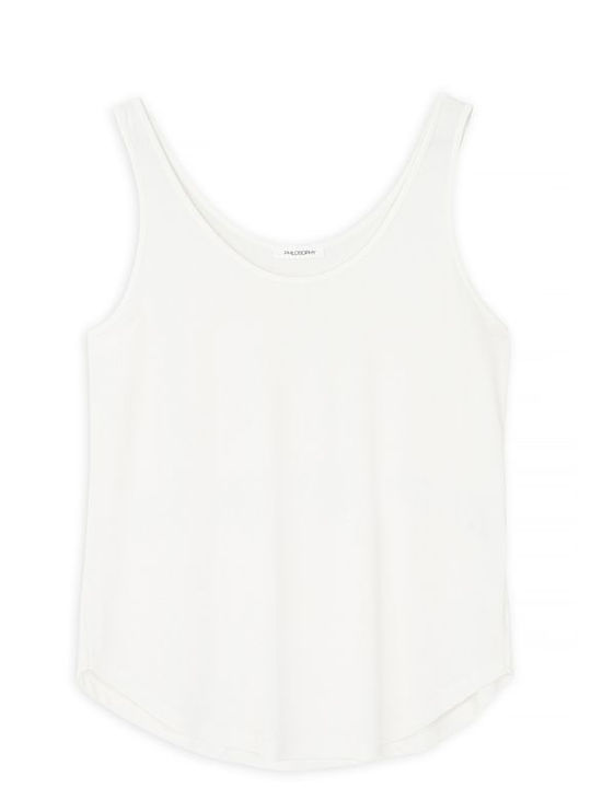 Women's Sleeveless Off White Blouse