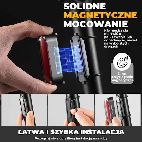 Rockbros SI24120009001 Задна Светлина За Велосипед