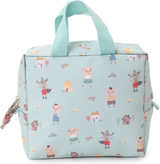 Tutete School Insulated Hand Lunch Bag Light Blue 18.5 x 9 x 24cm