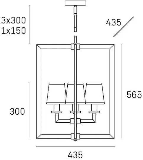COSMOLight Silver Pendant Ceiling Light with E14 Socket