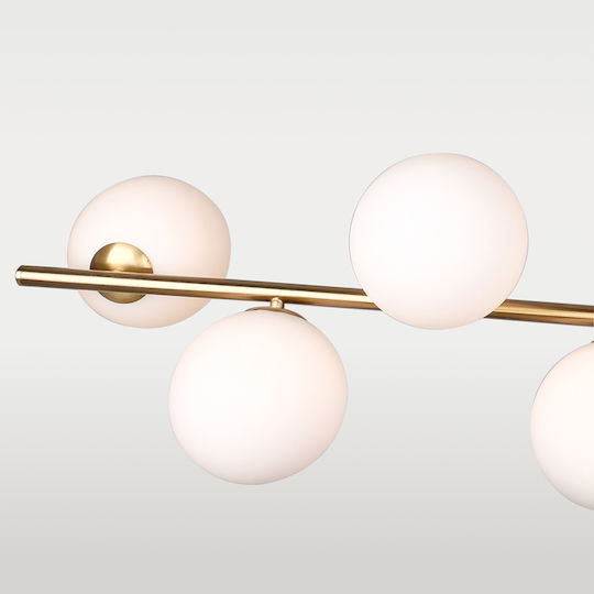 COSMOLight Adjustable White Pendant Ceiling Light with G9 Socket
