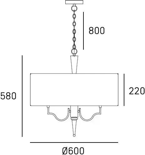 COSMOLight Silver Pendant Ceiling Light