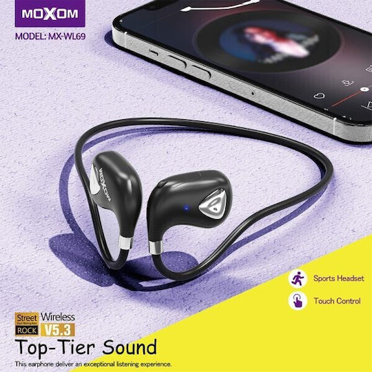 Moxom MX-WL69 Offenes Ohr Bluetooth Kopfhörer Schwarz