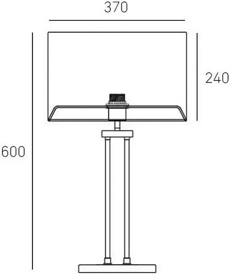 COSMOLight Table Lamp with Silver Shade and Base