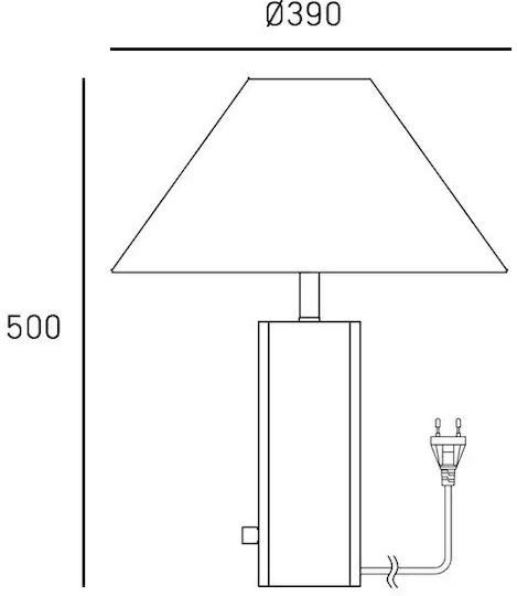 COSMOLight Table Lamp with Bronze Shade and Base