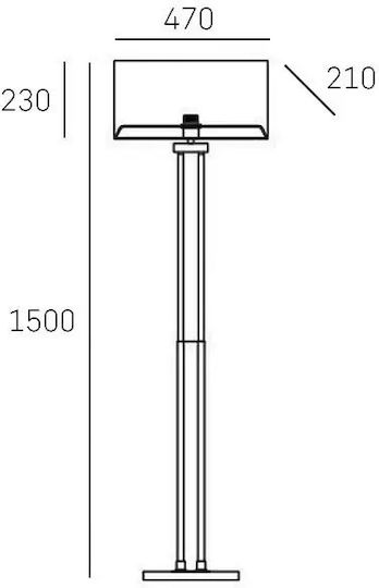 COSMOLight Floor Lamp Silver