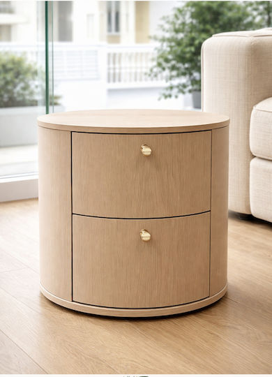 Nachttisch Holz Braun 50x50x50cm