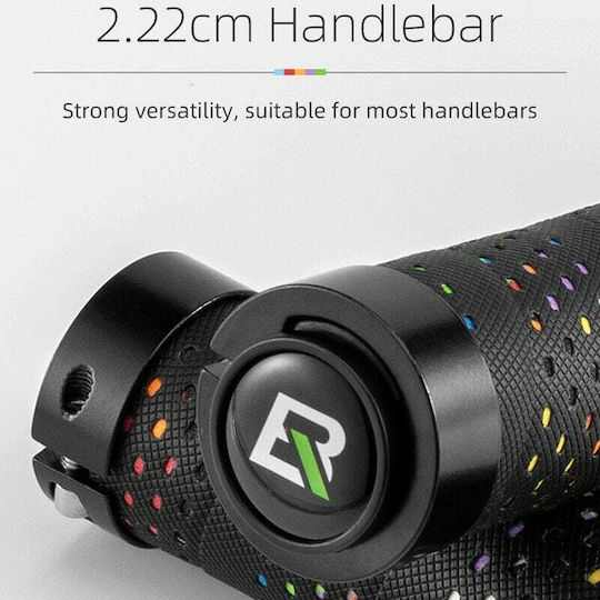 Rockbros Bicycle Handlebar Grips Black Red Black