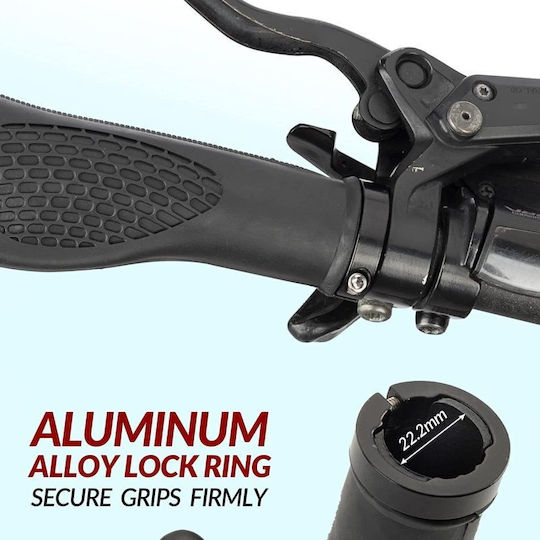 Rockbros Fahrradlenkergriffe Schwarz Grau Silber