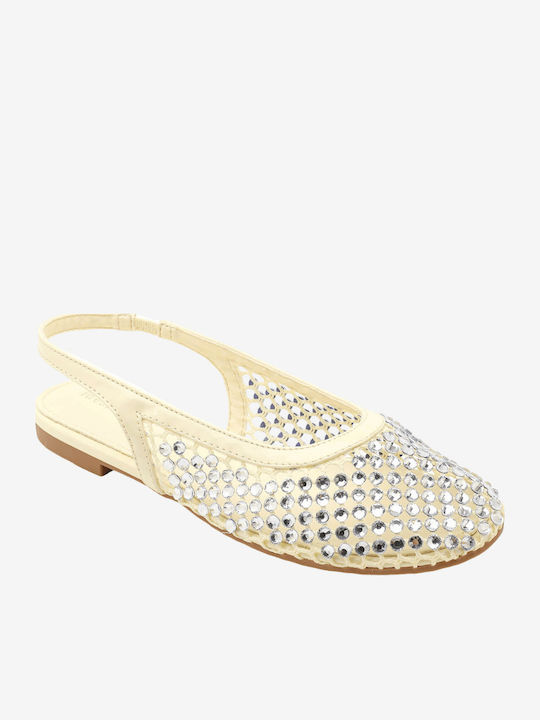 Damen Ballerinas Gelbe