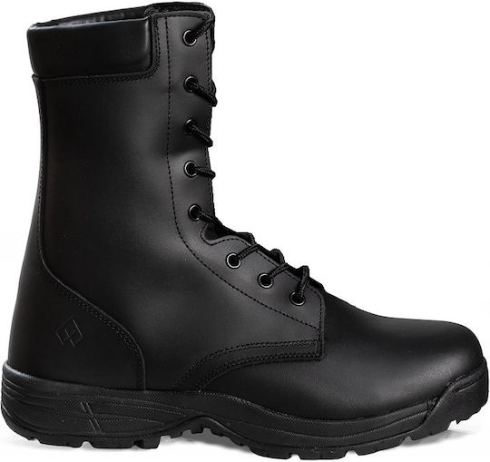 Survivors Στρατιωτικά Αρβύλα Trooper Leather WP Δερμάτινα Μαύρα 07727