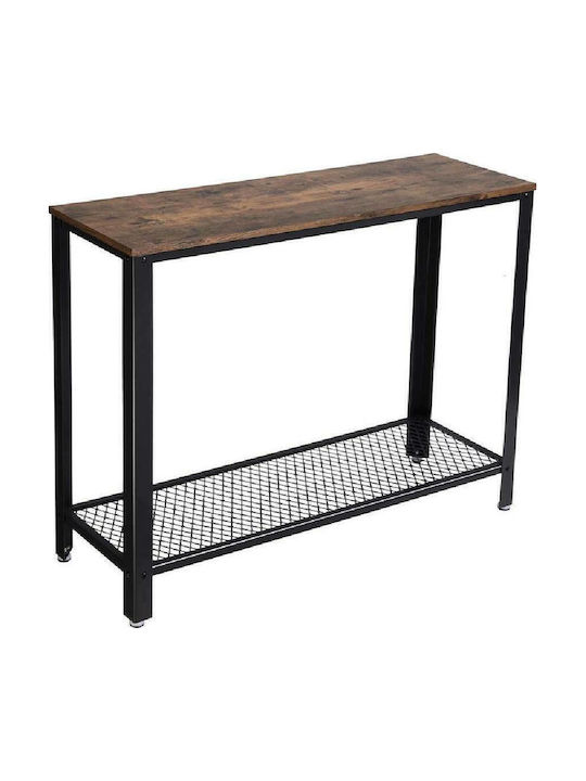 Konsolentisch Holzschatten Schwarz / Braun M101.5xB35xH80cm