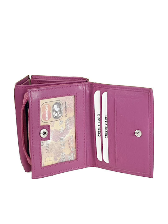 Small Leather Women's Wallet with RFID Green