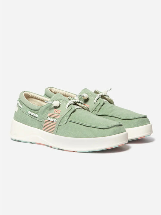 Women's Boat Shoes in Green Color