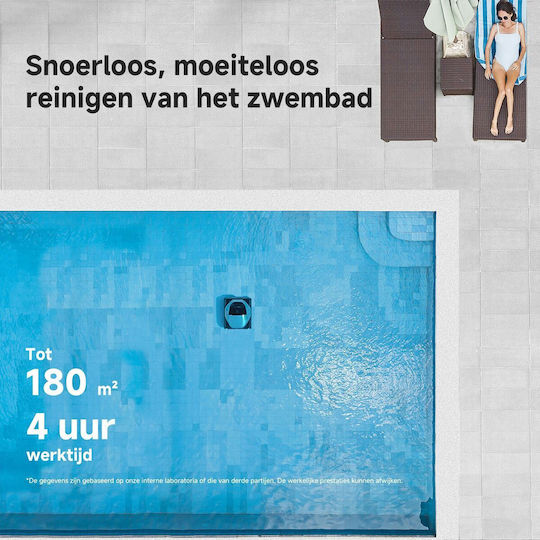 Dreame Z1 Wireless Robot Pool Cleaner for Bottom Walls and Waterline for Pools 180m² with 4.5L Filter Capacity