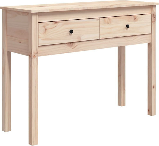Solid Wood Console Table Πεύκου L100xW35xH75cm Solid Wood Console Table Πεύκου L100xW35xH75cm