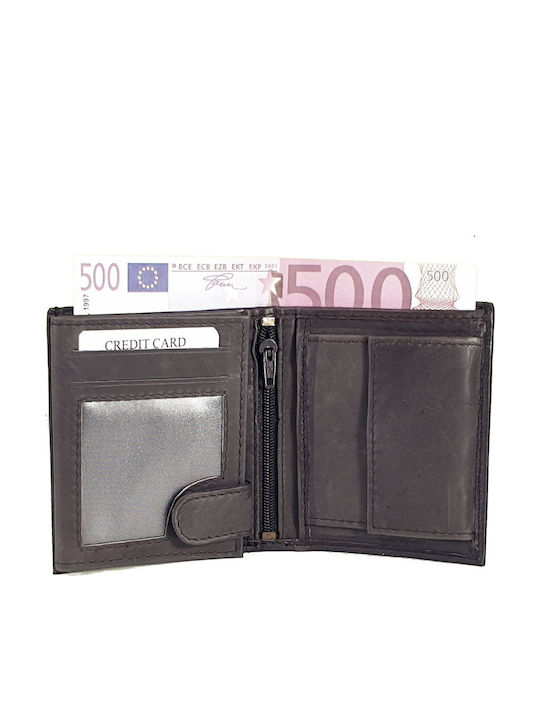 Herrenbrieftasche aus Leder mit RFID Braun CG-17F