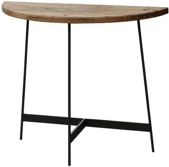Console Table of Solid Wood & Metal L83xW35xH71cm