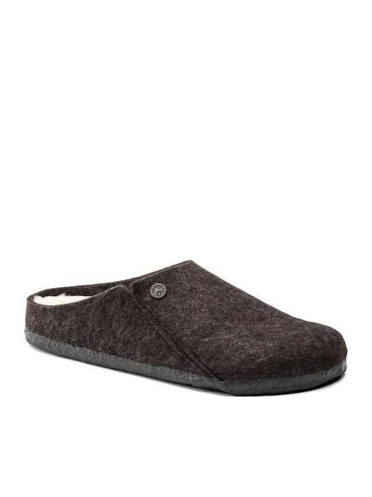 Zermatt Shearling Зимни Дамски Пантофи Кафяви