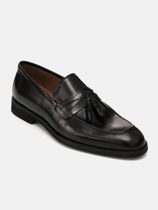 Δερμάτινα Ανδρικά Loafers σε Μαύρο Χρώμα