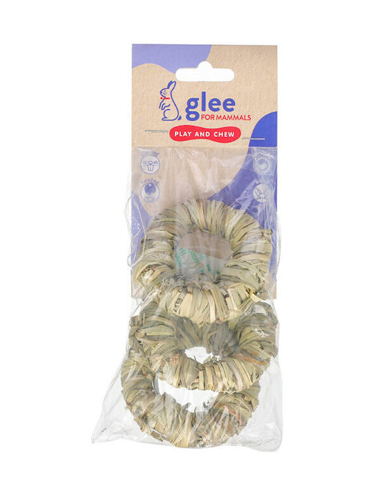 Βρώσιμο Παιχνίδι Τρωκτικών Glee Alfalfa Woven Rings 3τεμ 7cm 91327