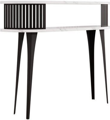 Sordore 111 Konsole Λευκό Μάρμαρο, Άσπρο L100xB25xH89cm