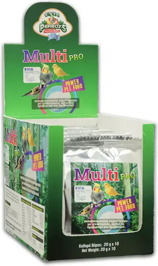 Evia Parrots Multi Pro – Πολυβιταμίνη Πτηνών Υδατοδιαλυτή Σκόνη 250g