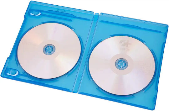 MediaRange Кутия за CD за 1 диск с прозрачно лице в цвят Син
