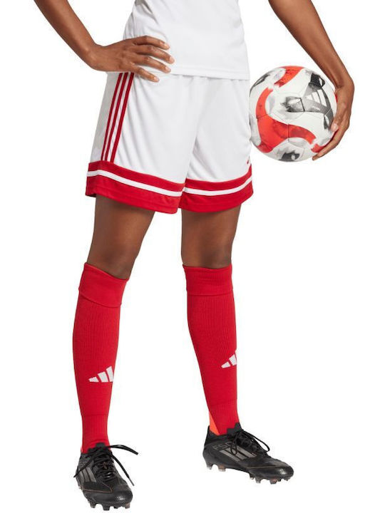 Women's Activewear Shorts White and Red