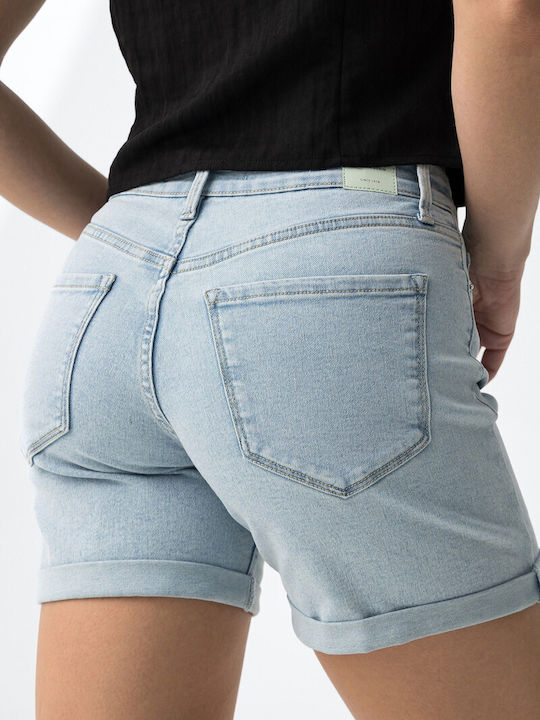 Дамски Дънков Шорт Light Denim